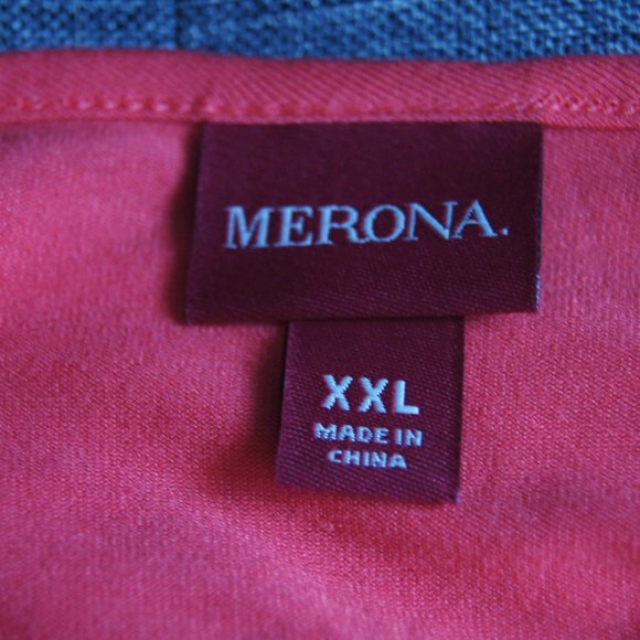 Merona Dress XL Berry Navy Sleeveless Maxi Scoop Neck Drawstring Waist NWT - Picture 6 of 6